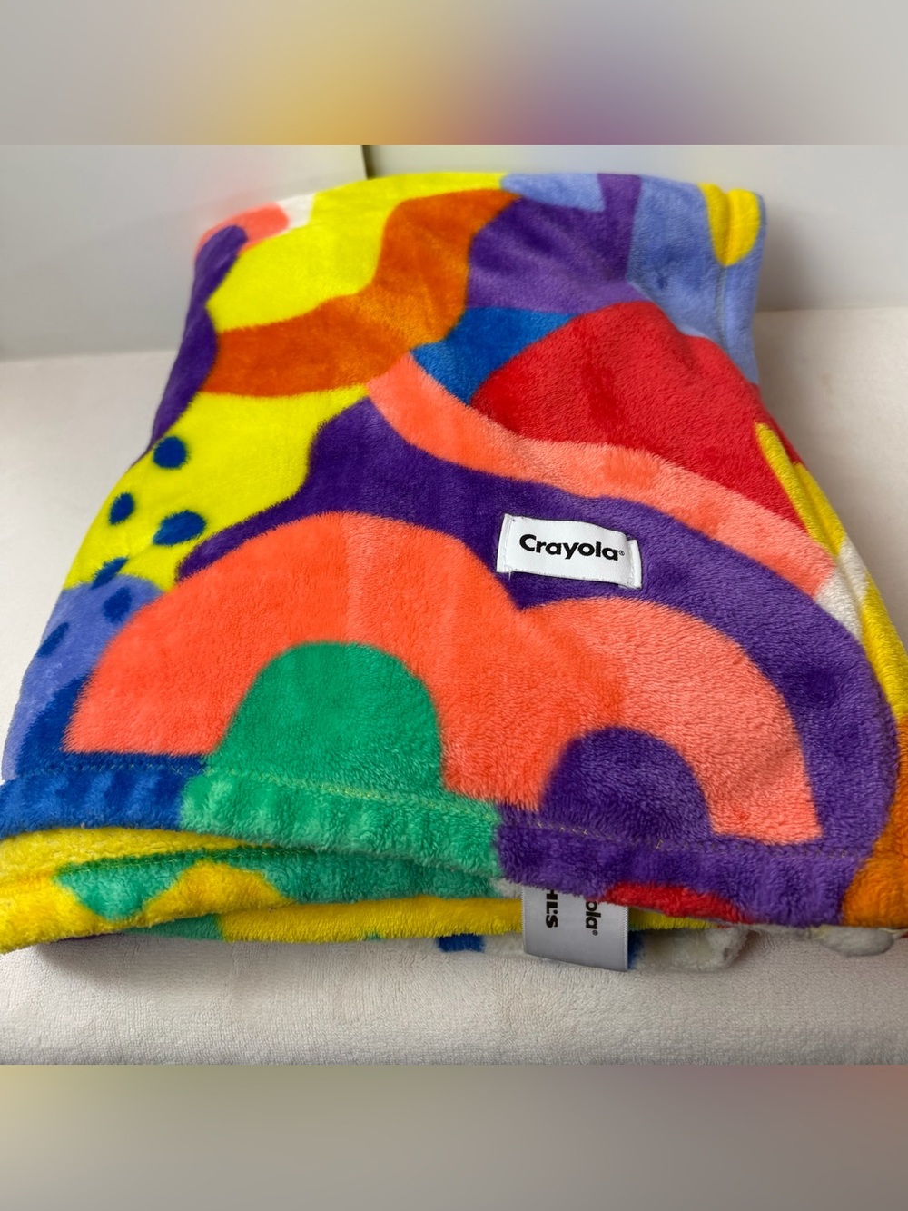 Crayola x Kohl's Colorful Abstract Plush Throw Blanket
